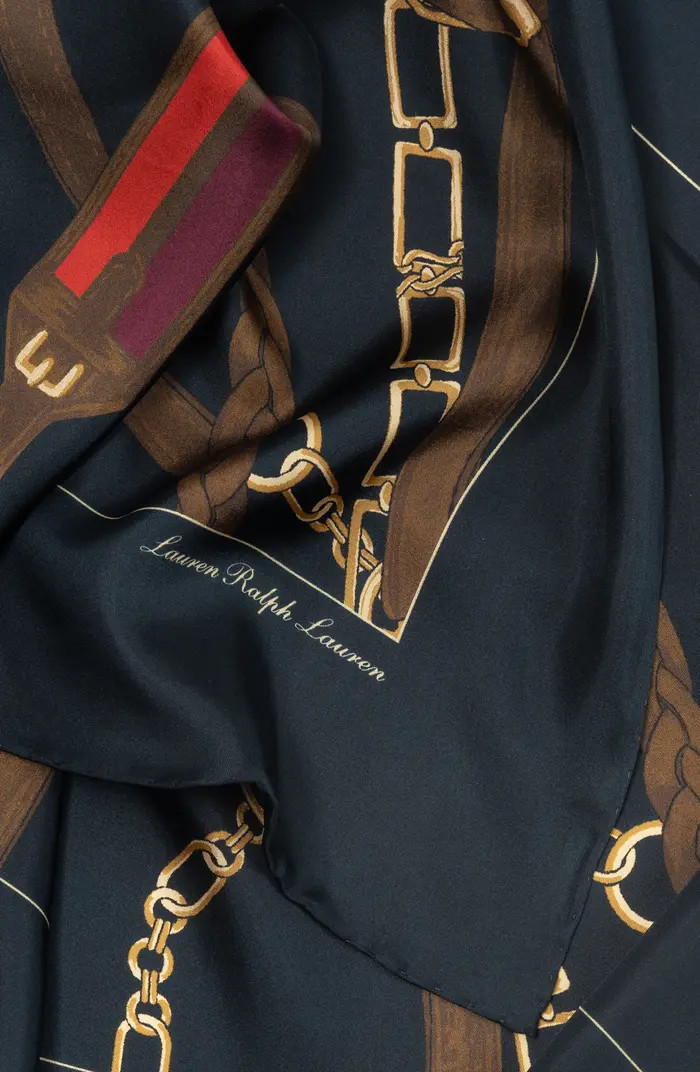 Belting Print Square Silk Scarf | Nordstrom