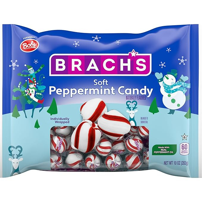 Brach's Holiday Soft Peppermint Candy, 10oz | Amazon (US)