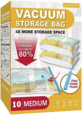 Vacuum Storage Bags, 10 Medium Space Saver Bags Vacuum Seal Bags with Pump, Space Bags, Vacuum Se... | Amazon (CA)