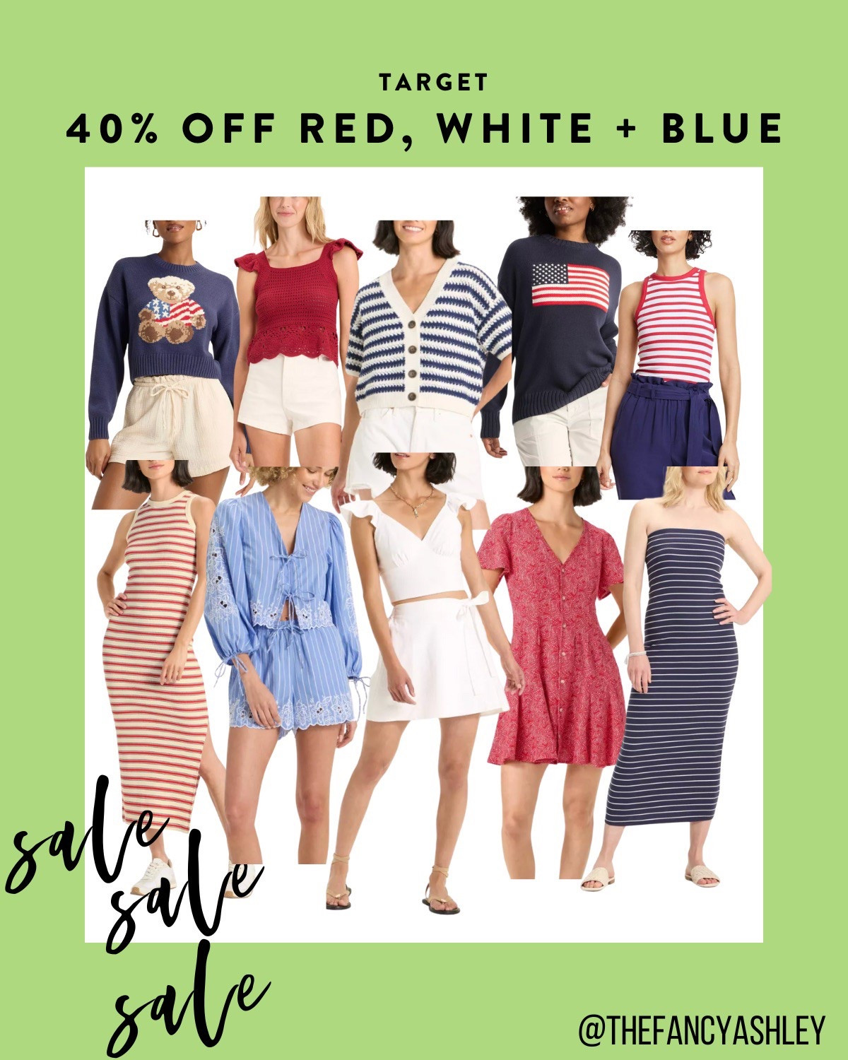 Run, don’t walk! Target just dropped 40% off the cutest red, white, and blue finds for Memorial Day. Tanks, tees, dresses, even sweaters... it’s all SO good and I’m fully obsessed. 

#LTKSeasonal #LTKSaleAlert #LTKFindsUnder50