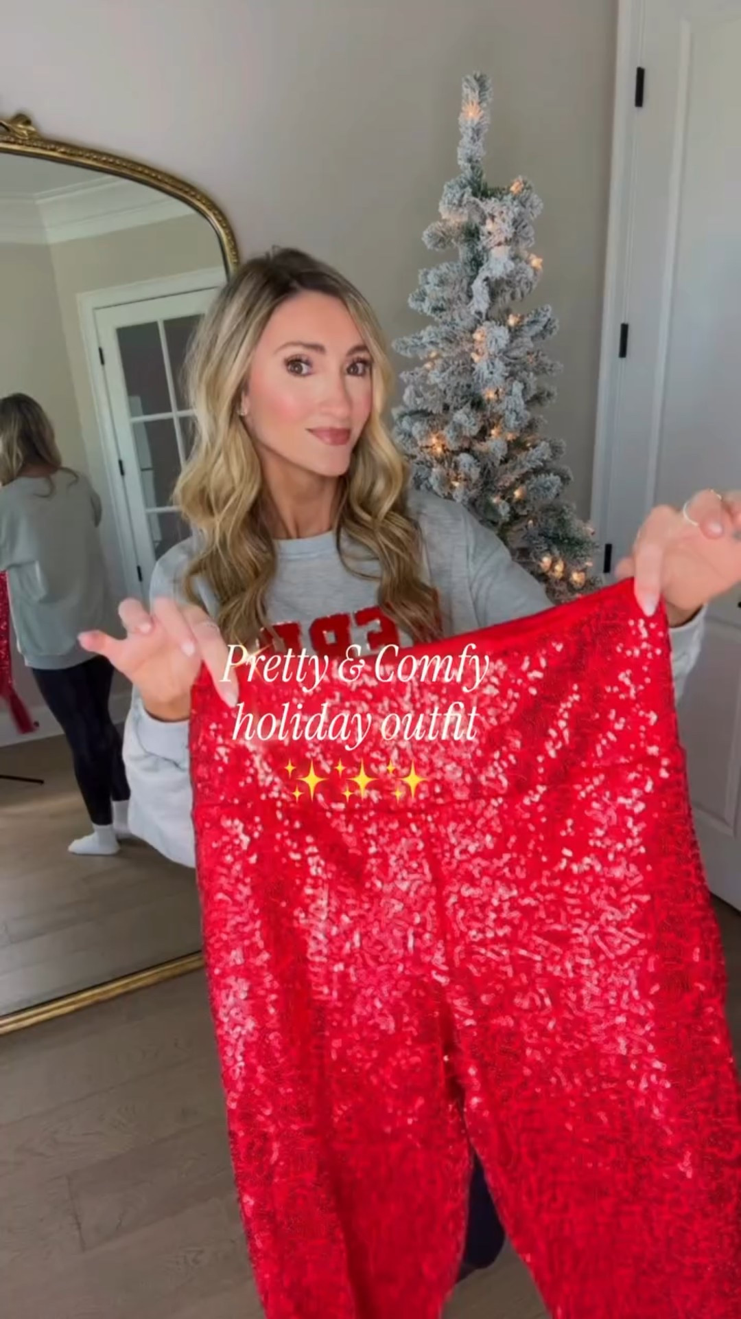 If you want to be comfy + dressy for the holiday- this is for you! The sequin leggings are 💯💯💯 #sequinoutfit #sequinleggings #comfystyle #holidaylooks #holidayparty #comfyanddressy #elevatedcasual #partyoutfit #cozysweater

#LTKFindsUnder50 #LTKHoliday #LTKSeasonal