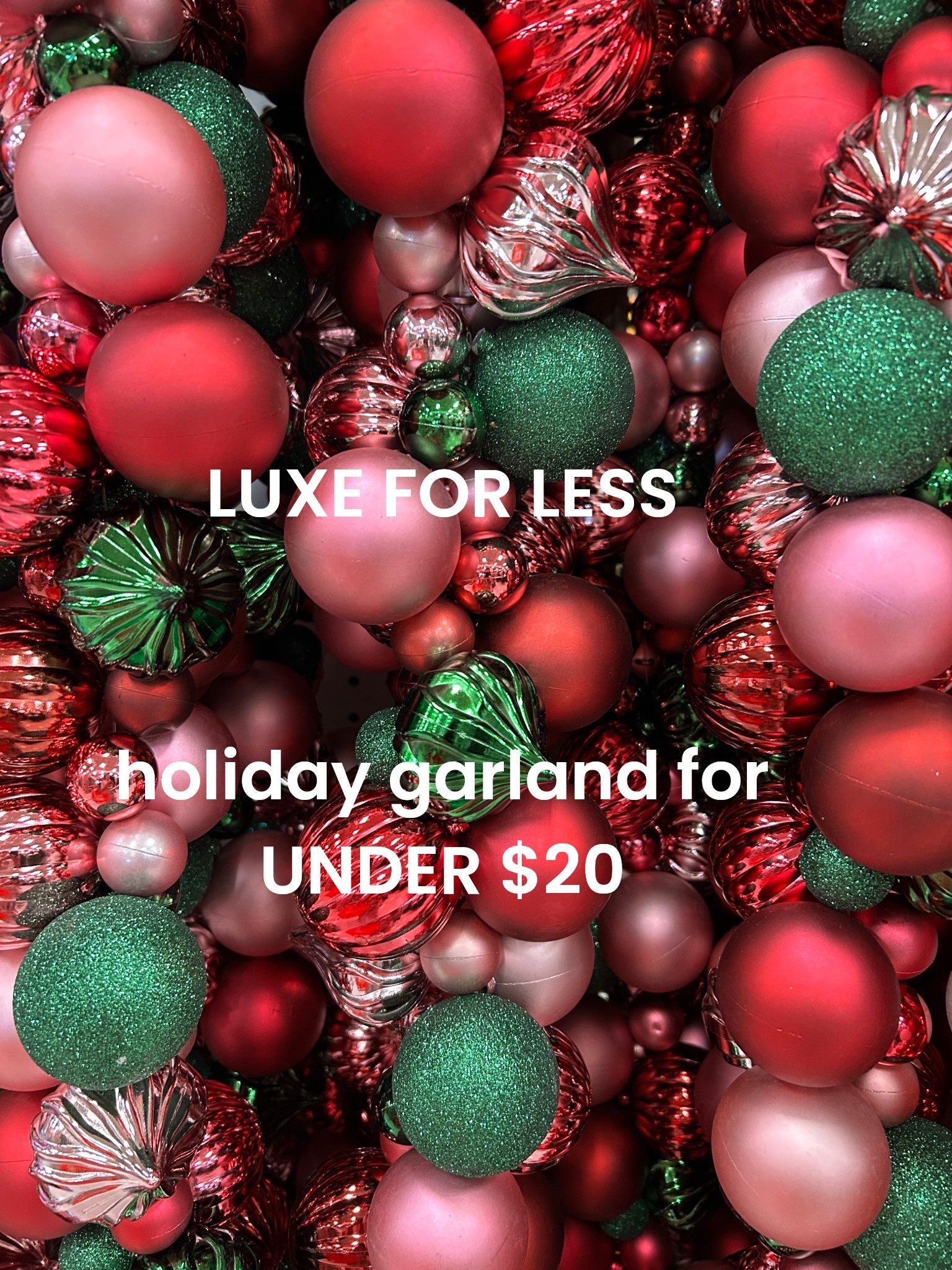 This garland looks high end but you'll never guess where I found it. 

And it's on sale right now! 

Holiday decor, Christmas garland, ornaments, pink Christmas, holiday home, steals and deals 

#LTKSaleAlert #LTKHoliday #LTKSeasonal