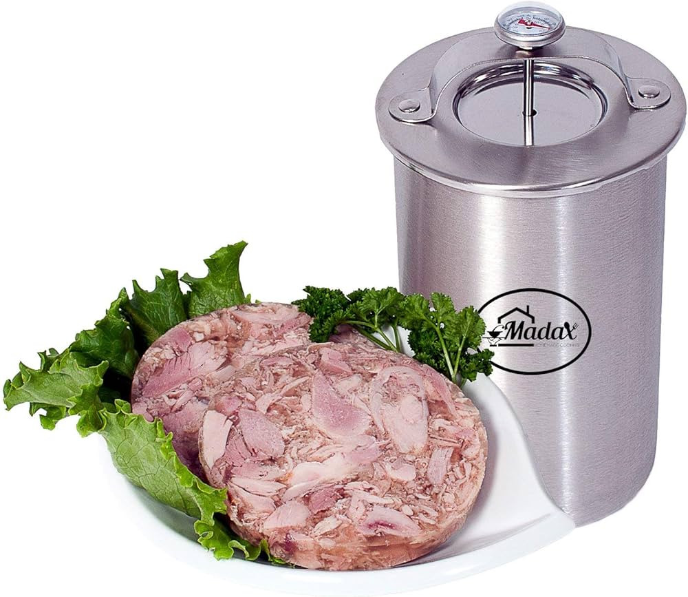 Madax Ham Maker - Stainless Steel Meat Press for Making Healthy Homemade Deli Meat with Thermomet... | Amazon (US)