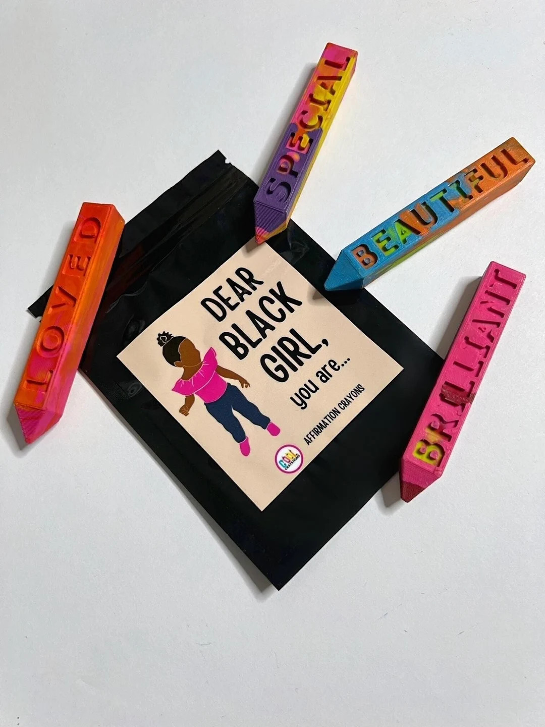 Affirmation Crayons for Black Girls: Empowering Kids Art - Etsy | Etsy (US)