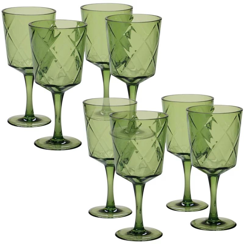 Certified International Diamond 20 oz. Acrylic Goblet (Set of 8) | Wayfair Professional