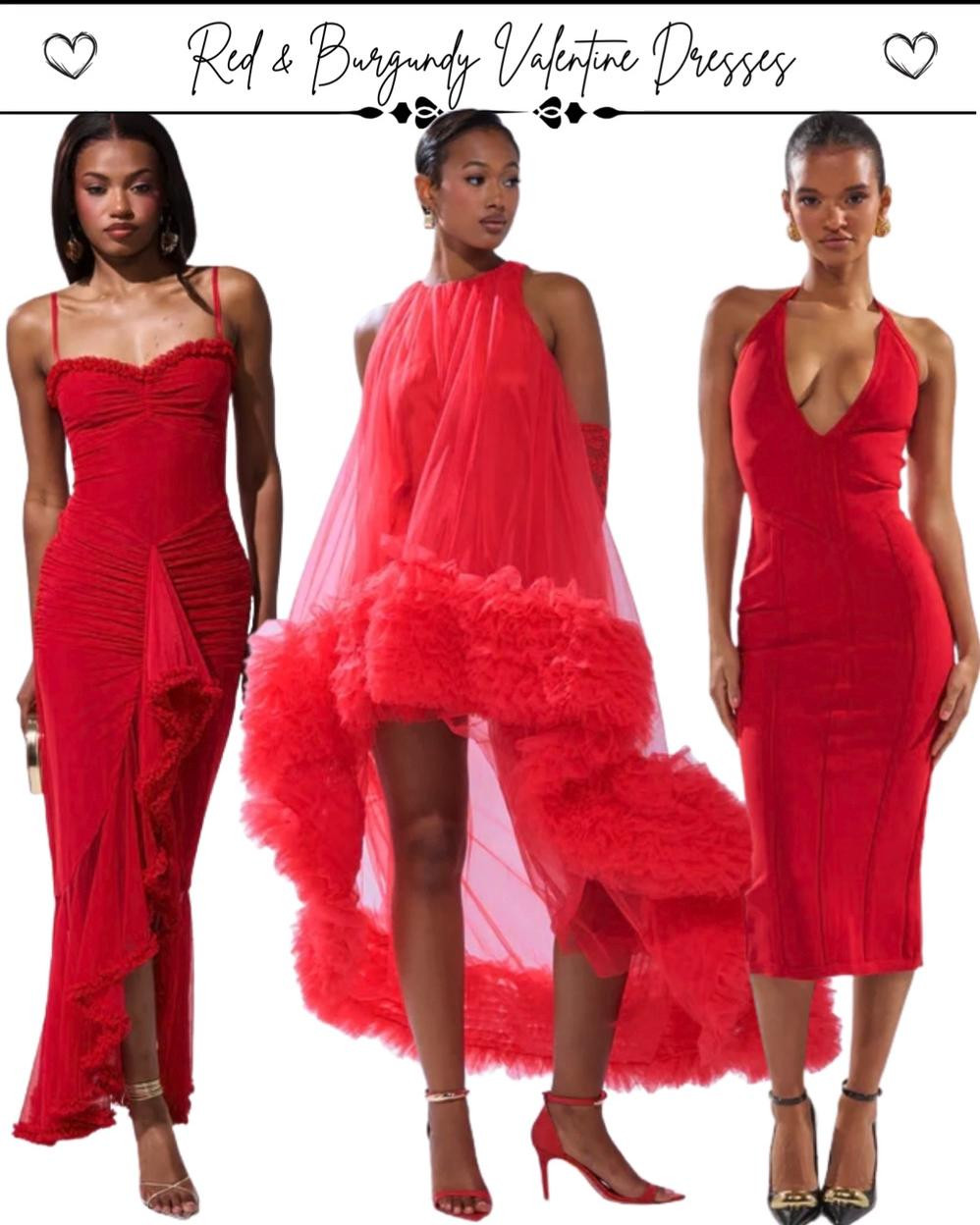 Red and burgundy are the ultimate Valentine’s Day colors, bold, romantic, and effortlessly elegant❤️
This lookbook features stunning red and burgundy dresses perfect for date nights, dinner plans, Galentine’s, or a confident solo moment. Whether you love classic silhouettes or statement styles, these Valentine dresses are made to turn heads.

✨ Save for outfit inspo
✨ Which color wins — red or burgundy?

#ValentineDresses #RedDressEdit #BurgundyDress #ValentinesDayOutfits #DateNightLook #RomanticStyle #LookbookInspo #FashionInspo 

 #LTKValentine #LTKMidsize #LTKPlusSize