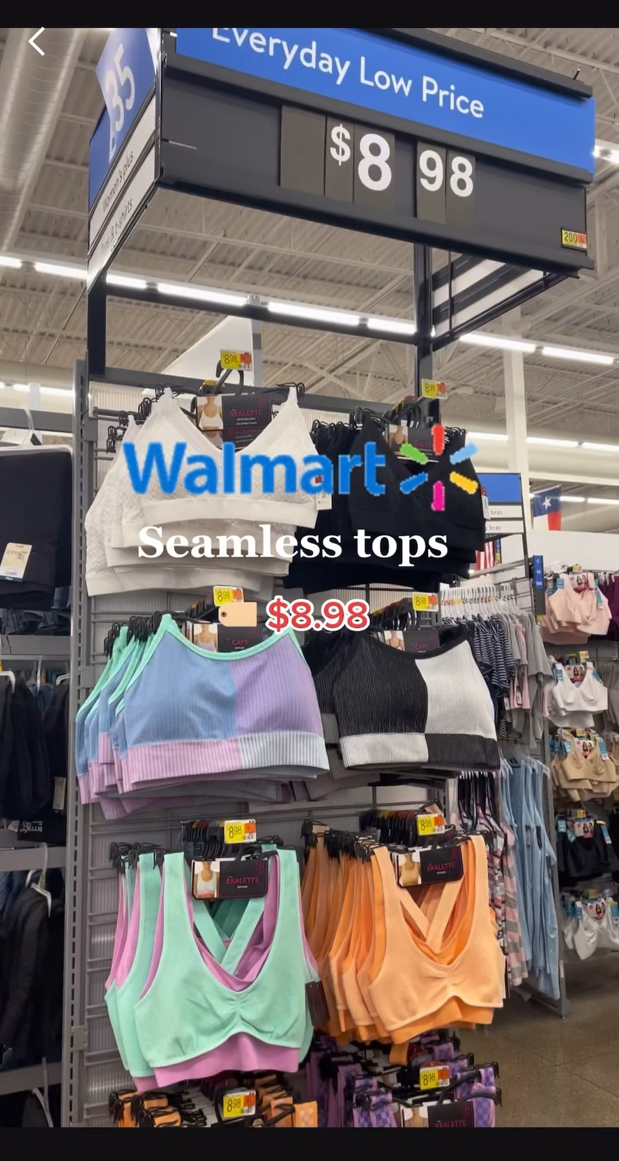 Walmart seamless bralette crop tops. Checkered tops  removable padding 

#LTKstyletip #LTKFind #LTKunder50