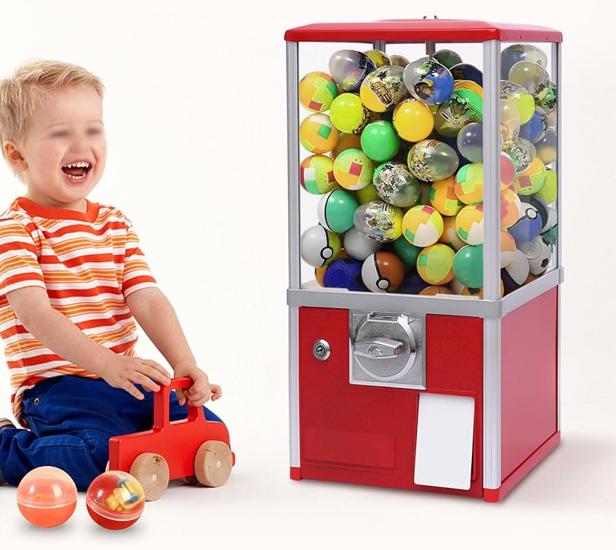 PIAOCAIYIN Mini Vending Machine, Gumball Machine, Toy Vending Machine, Capsule Vending Machine w/... | Amazon (US)