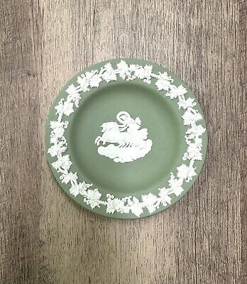 Wedgwood Sage Green Jasperware Vintage 4.5" Round Plate Made in England  | eBay | eBay US