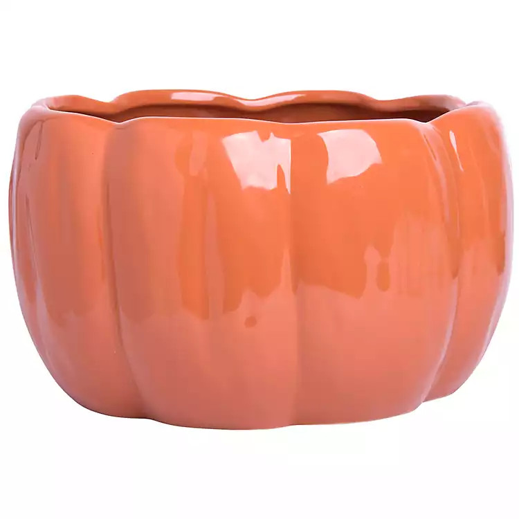 Orange Pumpkin Harvest Serving Bowl | Kirkland's Home