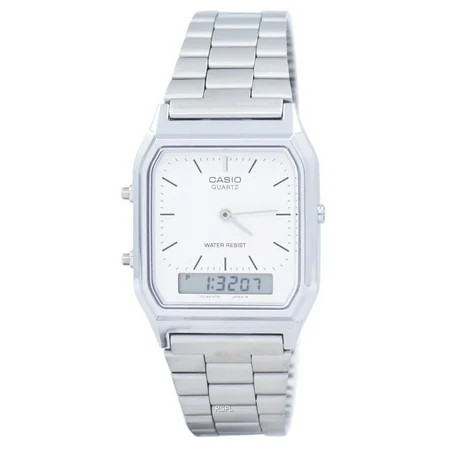 Men s Core AQ230A-7D Silver Stainless-Steel Quartz Watch | Walmart (US)