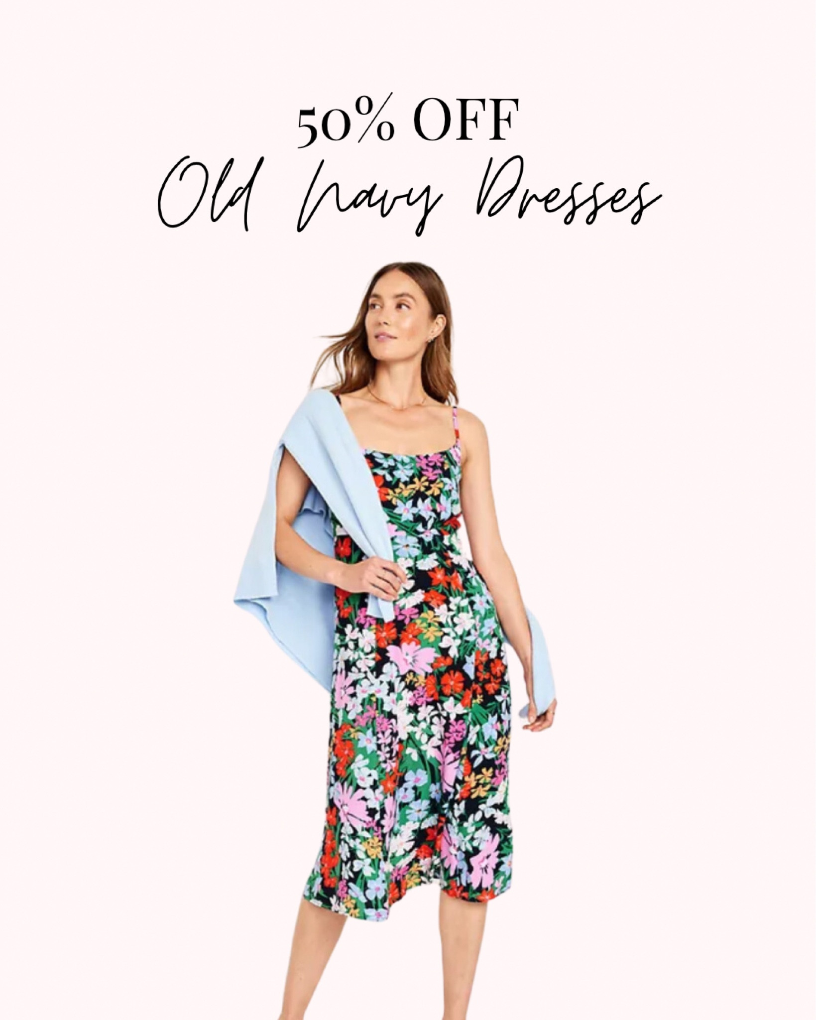 Get your Easter dress at old navy for 50% off! 

Floral dress, midi dress, old navy sale 

#LTKSeasonal #LTKstyletip #LTKSpringSale