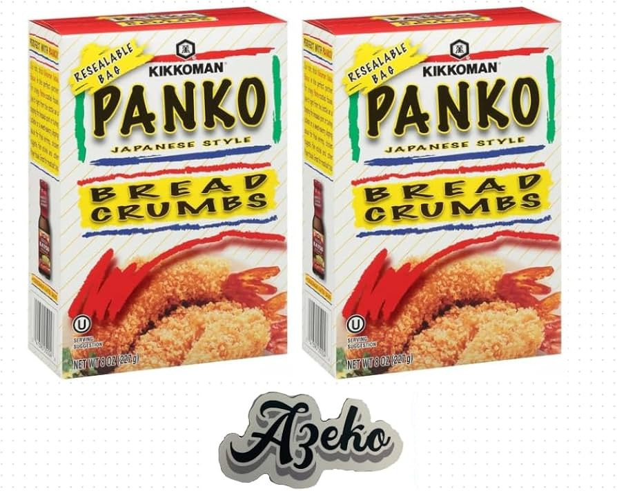 Kikomans Panko Bread Crumbs, Japanese Style Bread Crumbs, 8 Oz (Pack of 2) Packaged By Azeko | Amazon (US)