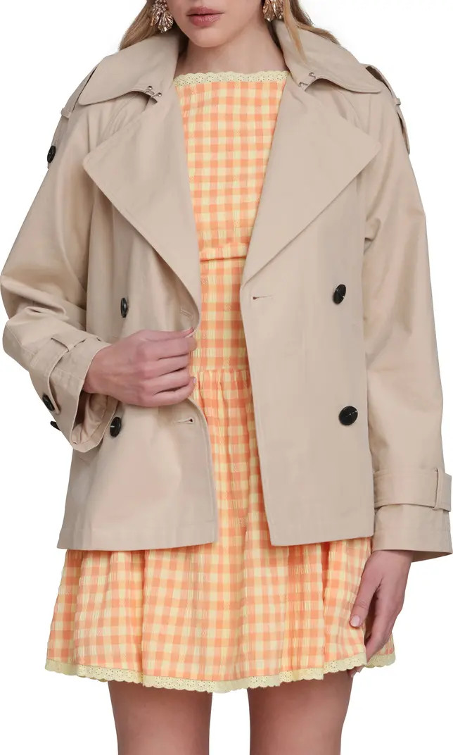 Double Breasted Short Trench Coat | Nordstrom