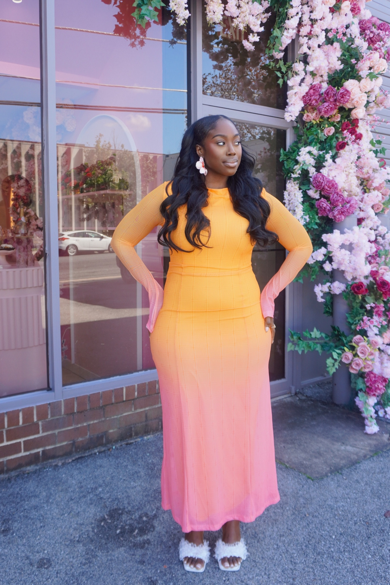 Colorful fall ootd - shoes are Hanifa 

Wearing a L in dress

#LTKSeasonal #LTKshoecrush #LTKstyletip