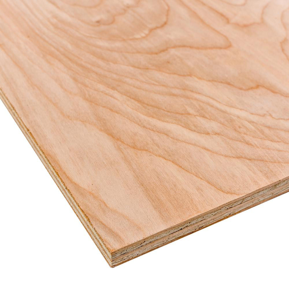 Dimensions Birch Plywood (Common: 3/4 in. x 2 ft. x 4 ft.; Actual: 0.728 in. x 23.75 in. x 47.75 ... | The Home Depot