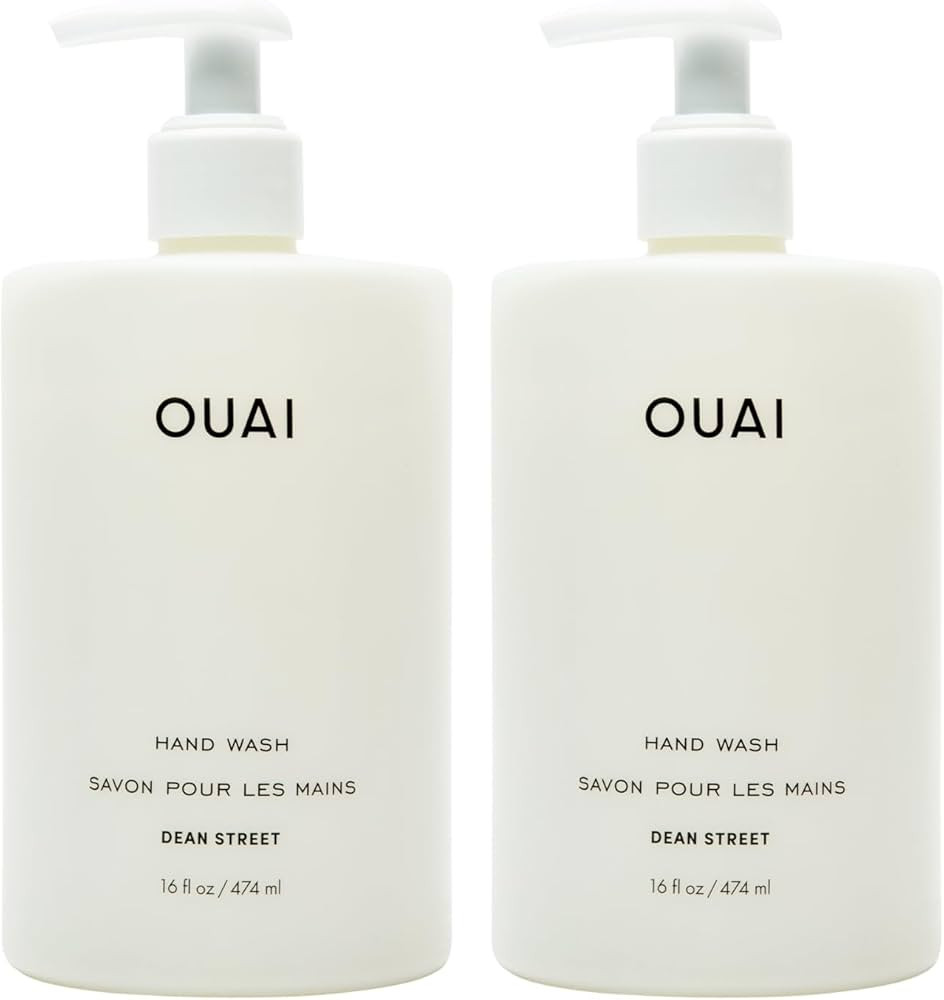 OUAI Hand Wash Full Size, Dean Street - Liquid Hand Soap with Jojoba, Avocado, & Rose Hip Oil for... | Amazon (US)