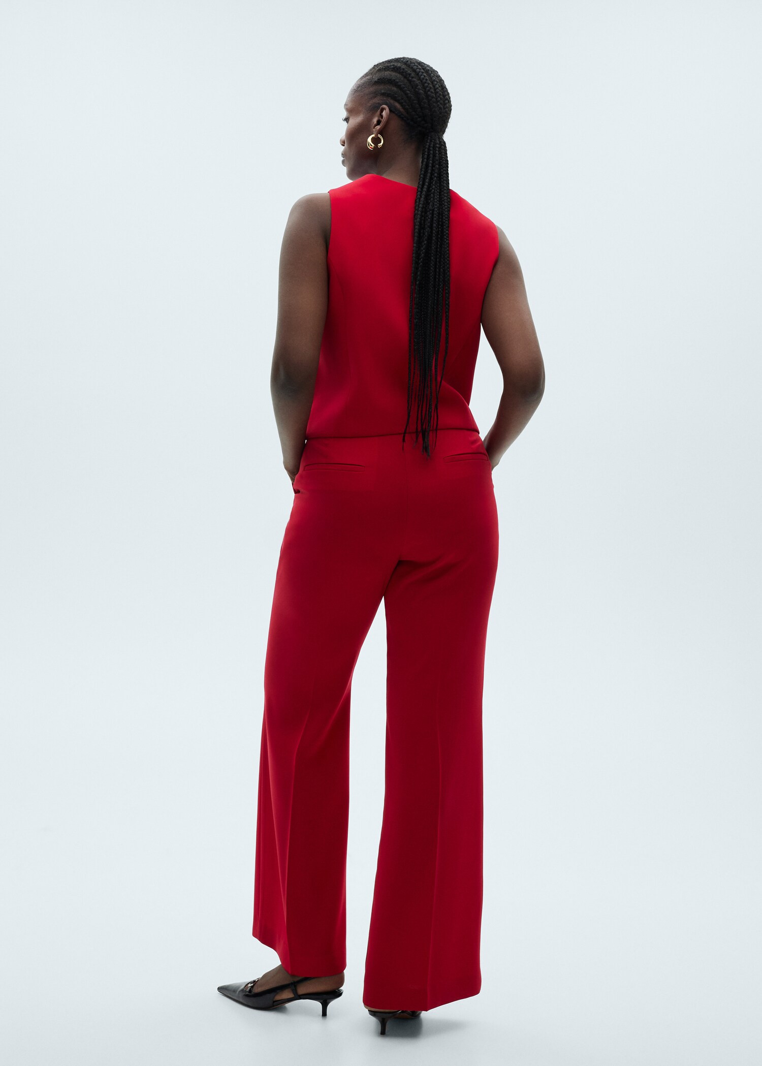 Wideleg suit trousers - Women | MANGO USA | Mango (US/MX/AU)