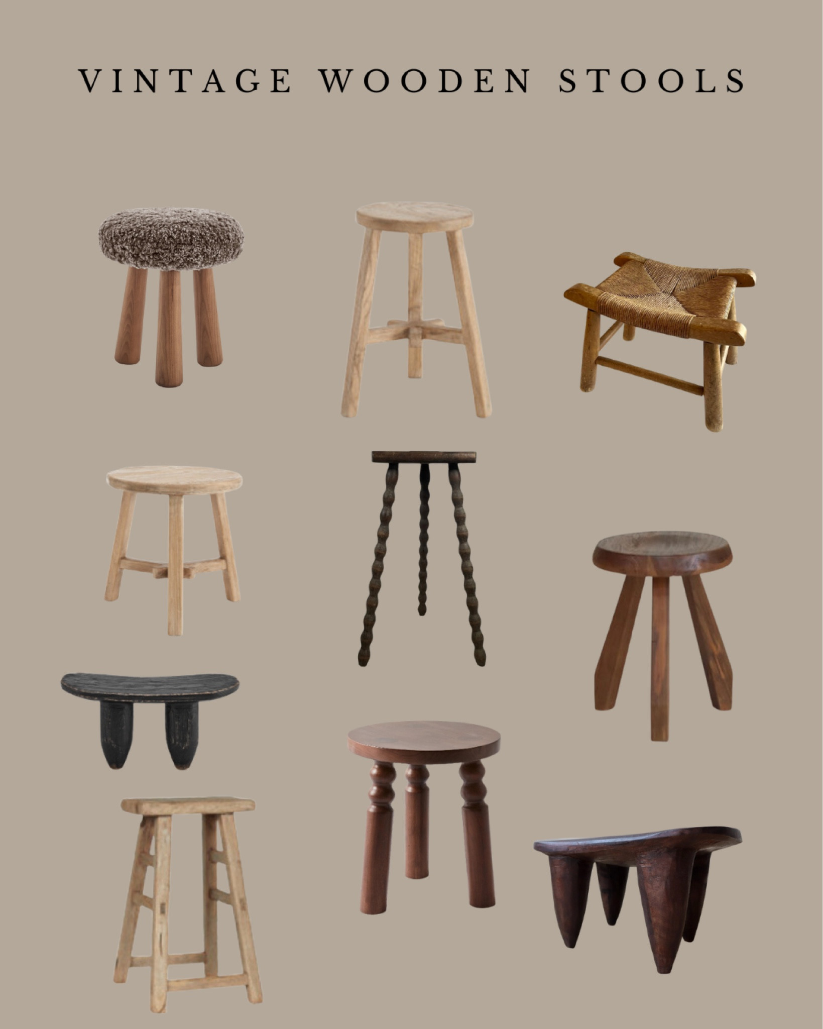 The best vintage + vintage inspired stools

#LTKHome