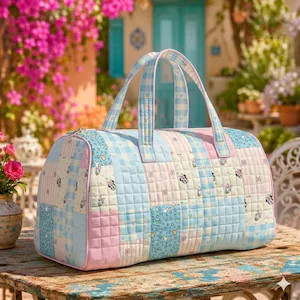 Disneyland Minnie And Daisy Duffel Bag, Quilted Patchwork Weekender, Travel Carry On Bag, Disneyl... | Etsy (Global)