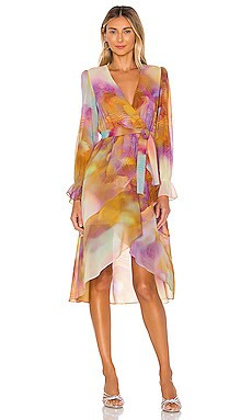 KENDALL + KYLIE Front Wrap Duster in Tie Dye from Revolve.com | Revolve Clothing (Global)