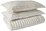 Madison Park Duke Faux Fur Plush Bedding 3 Piece Comforter Set Super Soft and Cozy Warm, King/Cal Ki | Amazon (US)