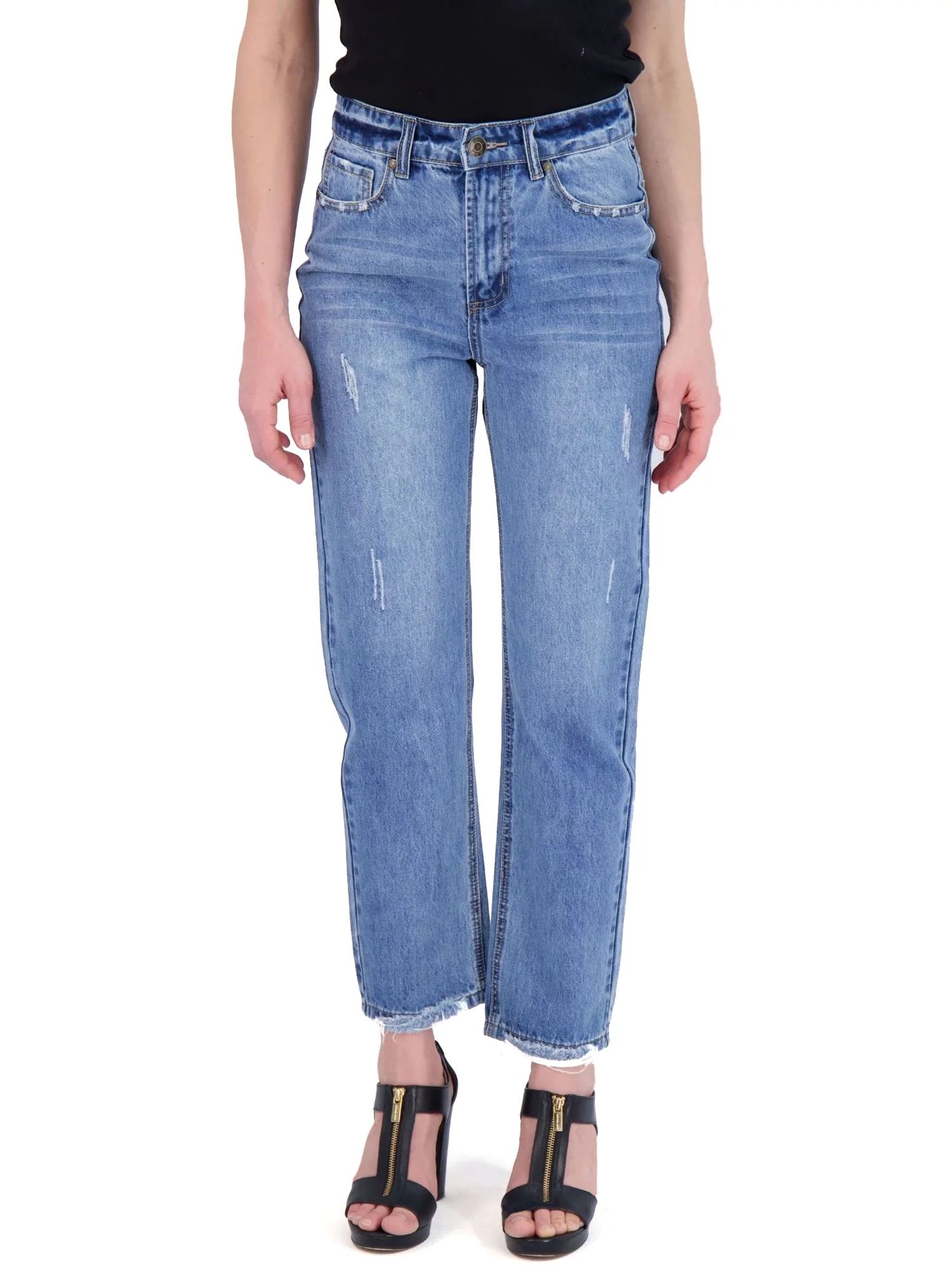 Gogo Jeans Juniors Straight Leg Jean | Walmart (US)