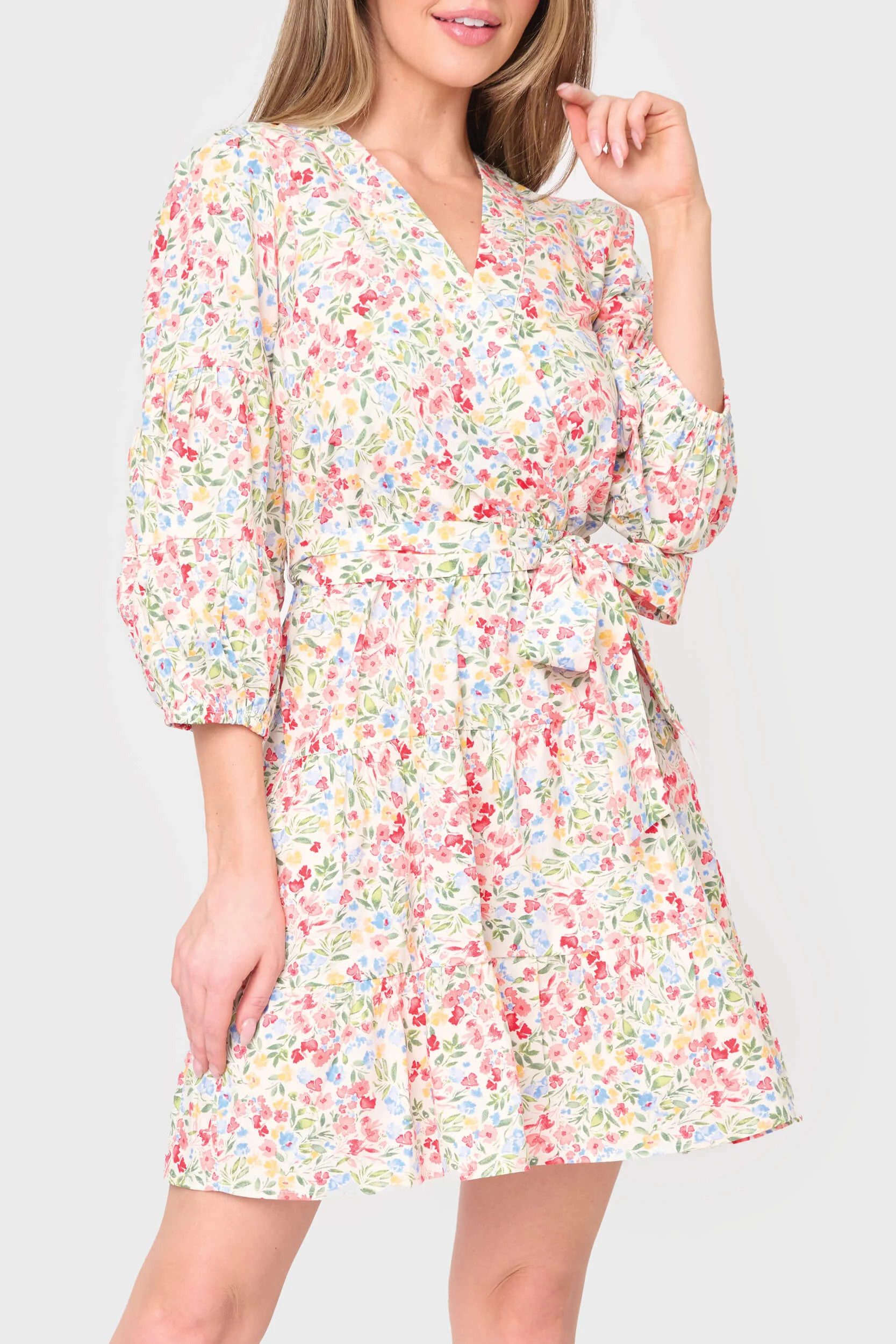 Harper Poplin Wrap Dress | Gibson