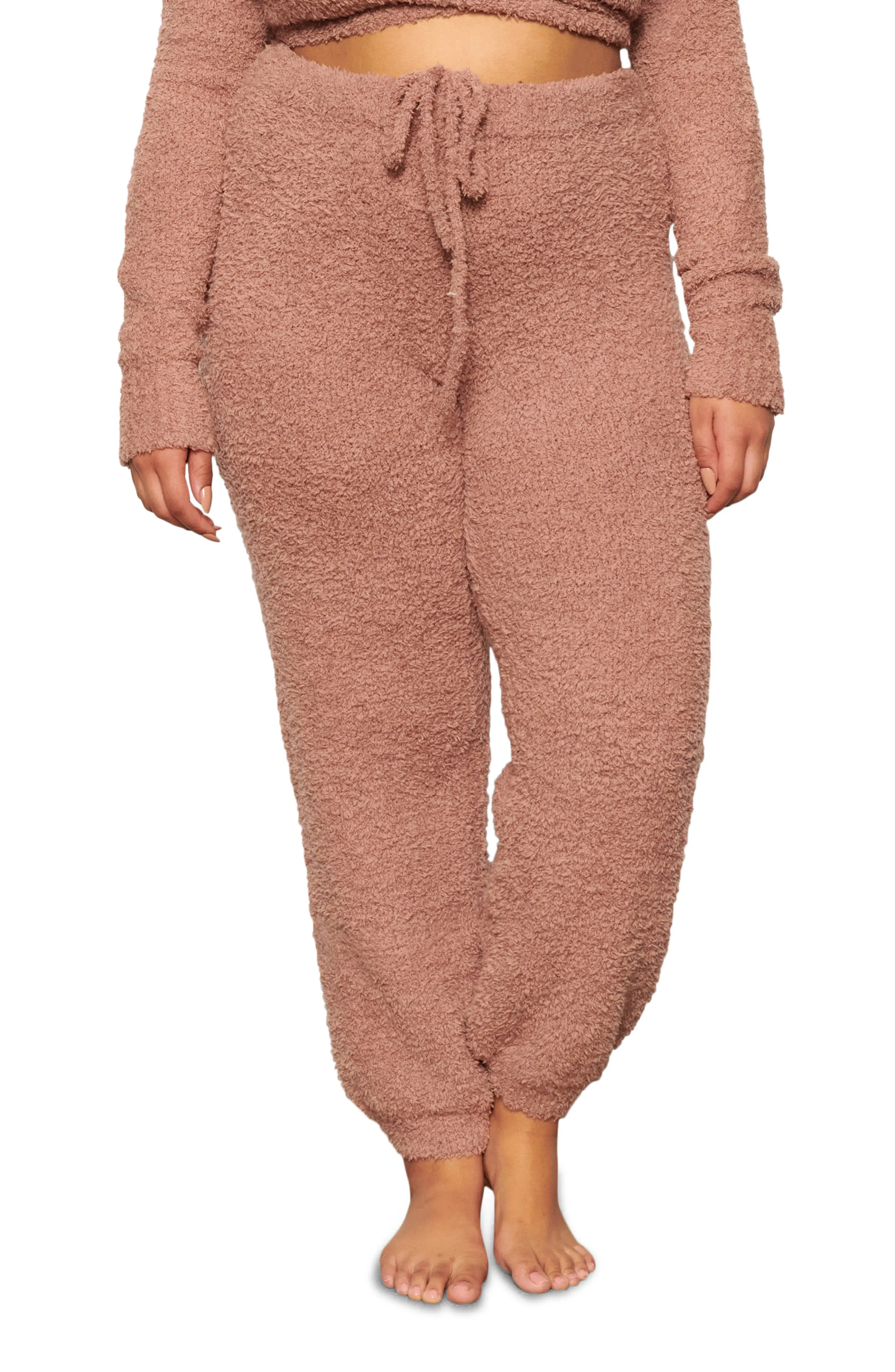 SKIMS Cozy Knit Joggers, Size Small in Rose Clay at Nordstrom | Nordstrom