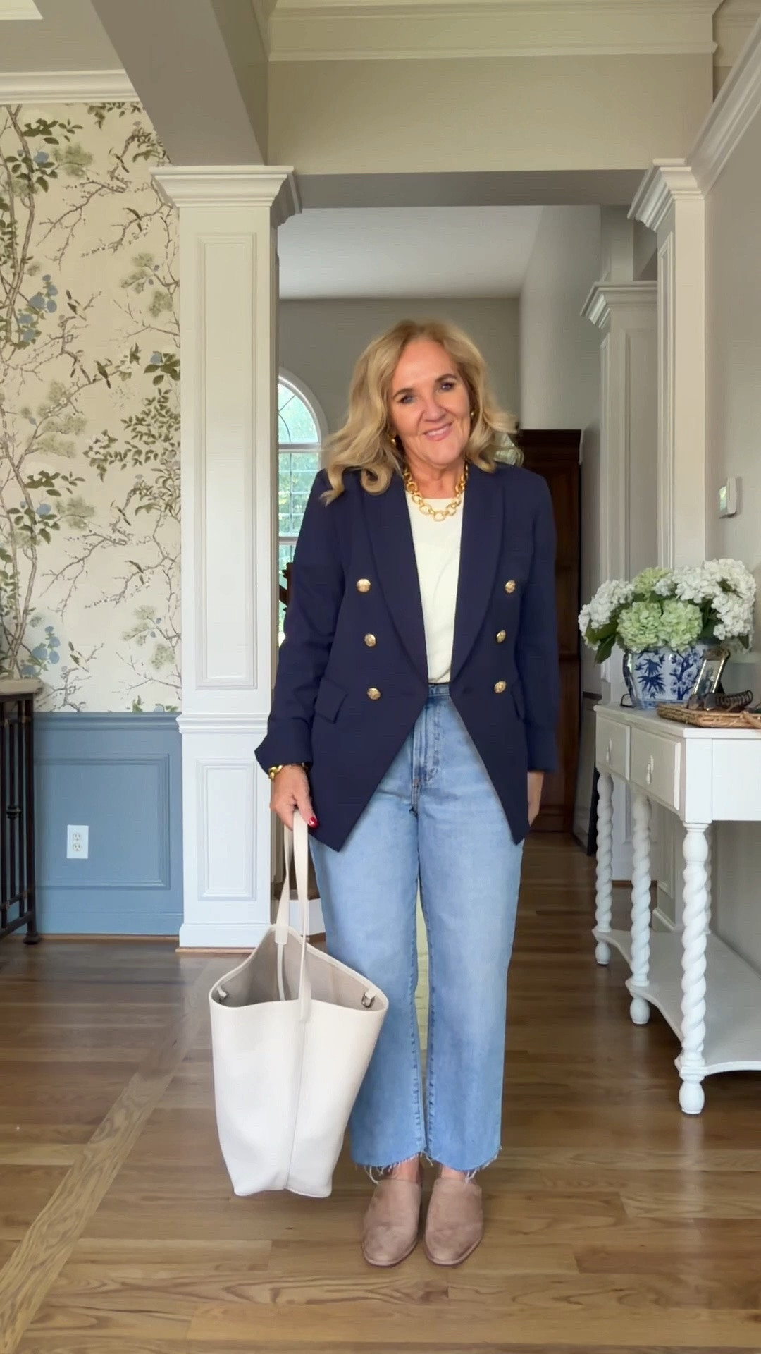 A few Quince pieces to get you through the rest of the summer and then into the next season. Jeans are rigid denim and they are super flattering. I am wearing my regular size a 29. Blazer is a medium and it’s a medium weight. You can also buy inserts to give that look of layering without the bulk. Cashmere cotton tee comes in several colors. I’m wearing a medium.  

#LTKOver40 #LTKWorkwear #LTKootd