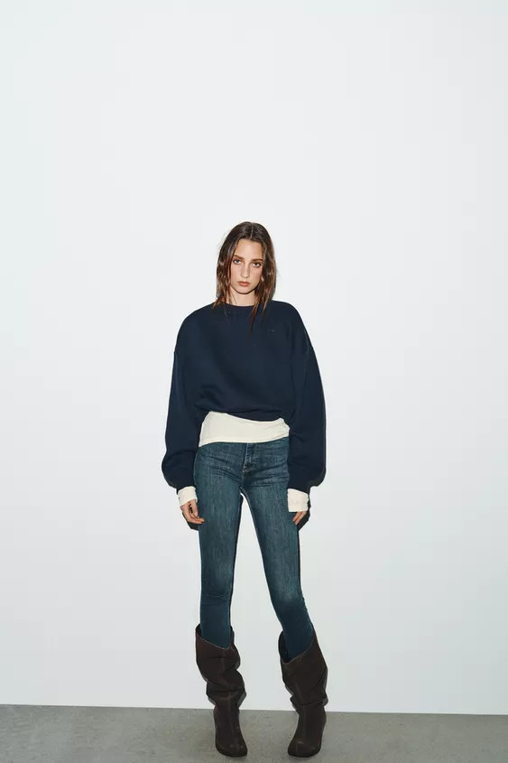 TRF SKINNY HIGH-WAIST JEANS | Zara UK