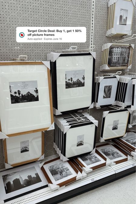Amazing deal on picture frames at target! Buy one get 1 50% off all picture frames. Target frames are my favorite, they are great quality and look high and but an affordable price point.


#LTKFindsUnder50 #LTKSaleAlert #LTKHome