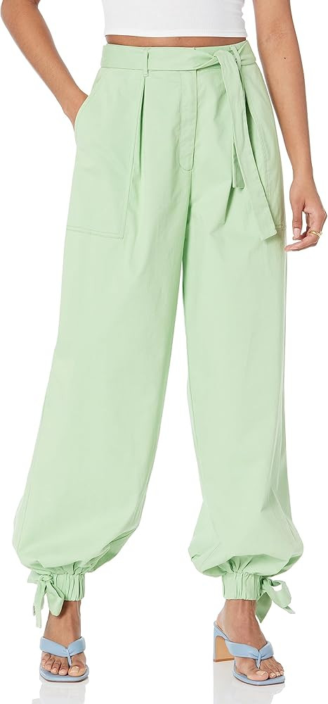 The Drop Women's Quiet Green Pant with Cuff Ties by @jalisaevaughn | Amazon (US)