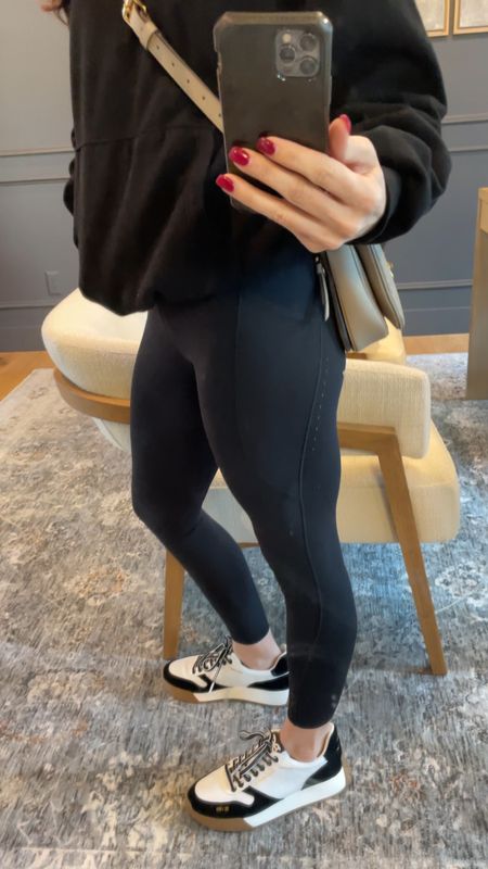 These are my FAVORITE leggings from Lululemon hands down. They move freely with your body and breathe very well during workouts. The cell phone pocket is one of my favorite features. (Wearing a size 4) 

Lululemon-best leggings-fast and free-25” leggings 

#LTKstyletip #LTKfitness #LTKVideo