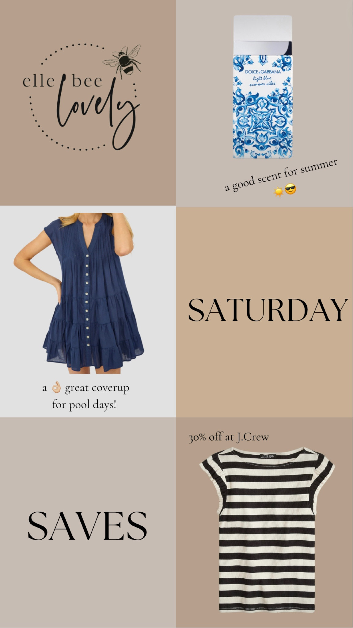 Saturday Saves! 👀
.
.
Summer scents, summer shirts, swim coverup, stripes 

#LTKSeasonal #LTKxSephora #LTKsalealert