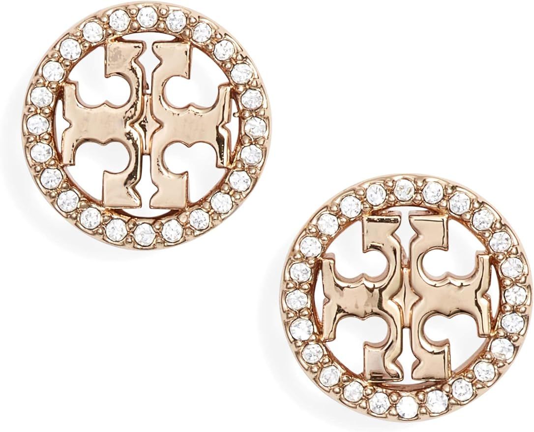 Tory Burch Women's Circle Logo Stud Earrings Gold | Amazon (US)