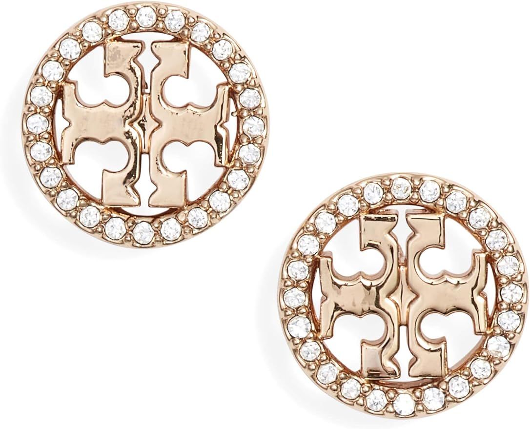 Tory Burch Women's Miller Pave Stud Earrings | Amazon (US)