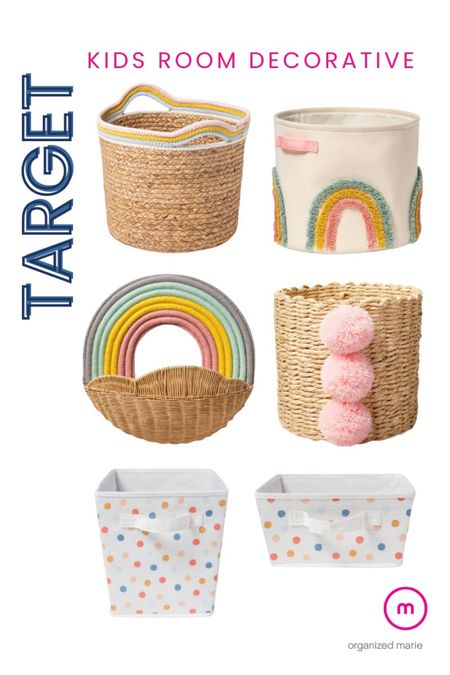 Target decorative baskets! 

#LTKfamily #LTKhome #LTKkids