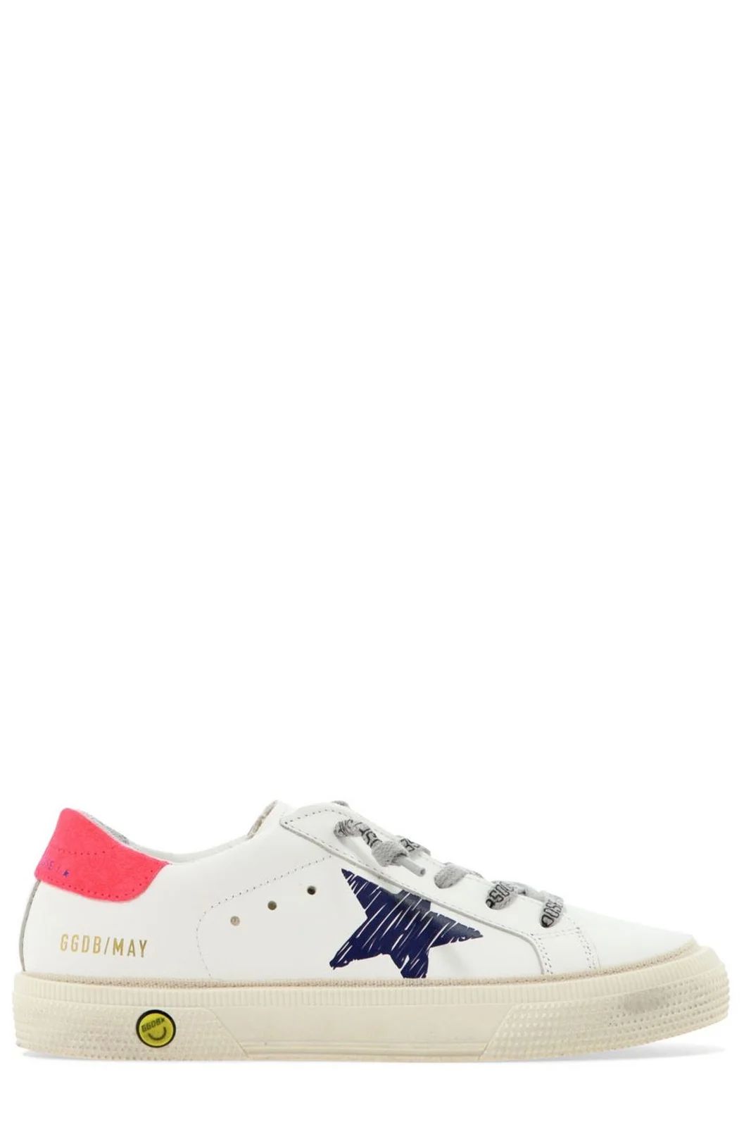 Golden Goose Kids Star-Print Lace-Up Sneakers | Cettire Global