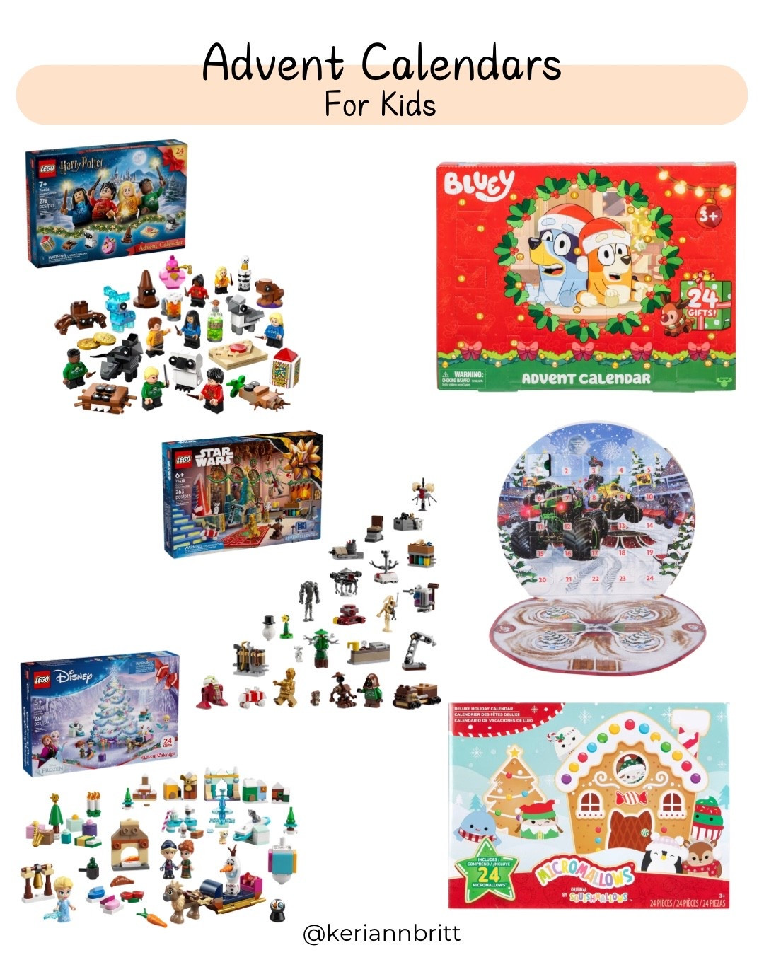 Advent Calendars For Kids

Target / Christmas countdown / Lego advent / toy advent / toddler advent / craft advent 

#LTKHoliday #LTKSeasonal #LTKKids