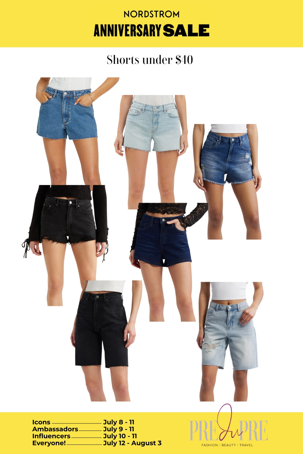 Looking for the perfect denim shorts that won’t break the bank? 👖 These Nordstrom Anniversary Sale picks are all under $40 and are total summer staples! From classic light wash to edgy black cutoffs, these styles are flattering, versatile, and ready to elevate your warm-weather wardrobe. Shop now while sizes last! #NordstromAnniversarySale #ShortsUnder40 #SummerFashion #AffordableStyle #LTKSale #LTKFinds #LTKUnder50 #LTKDenim 

 #LTKSaleAlert #LTKFindsUnder50 #LTKStyleTip