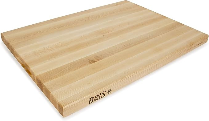 John Boos Block R02 Maple Wood Edge Grain Reversible Cutting Board, 24 Inches x 18 Inches x 1.5 I... | Amazon (US)
