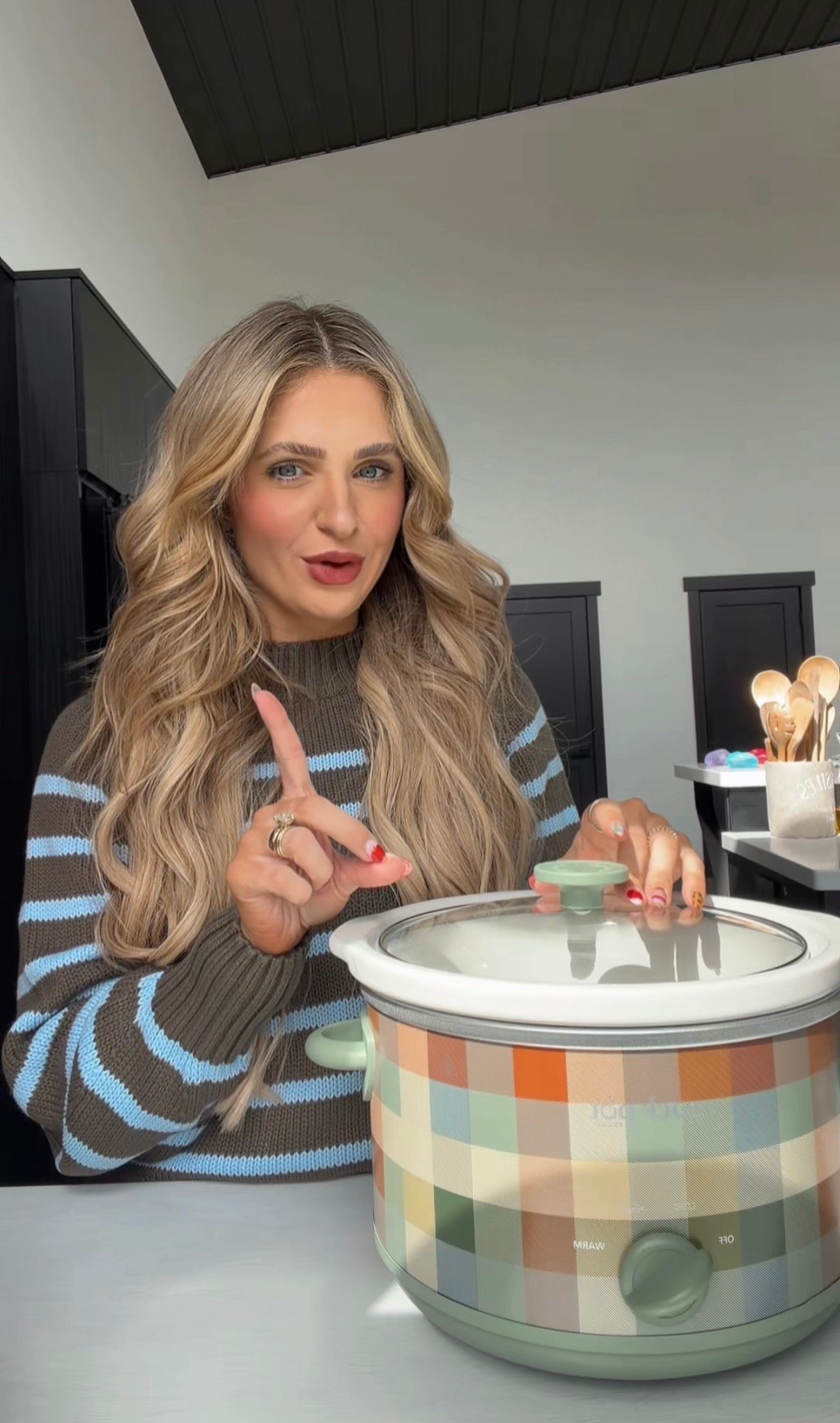 Plaid Gangnam crockpot, perfect for making fun meals! ￼

#LTKdayinmylife #LTKmomlife #LTKfoodie