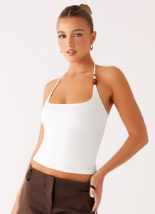 Palm Beach Top - Ivory | Peppermayo (Global)