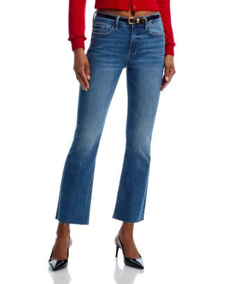 Mid Rise Crop Bootcut Jeans in Indigo - Exclusive | Bloomingdale's (US)