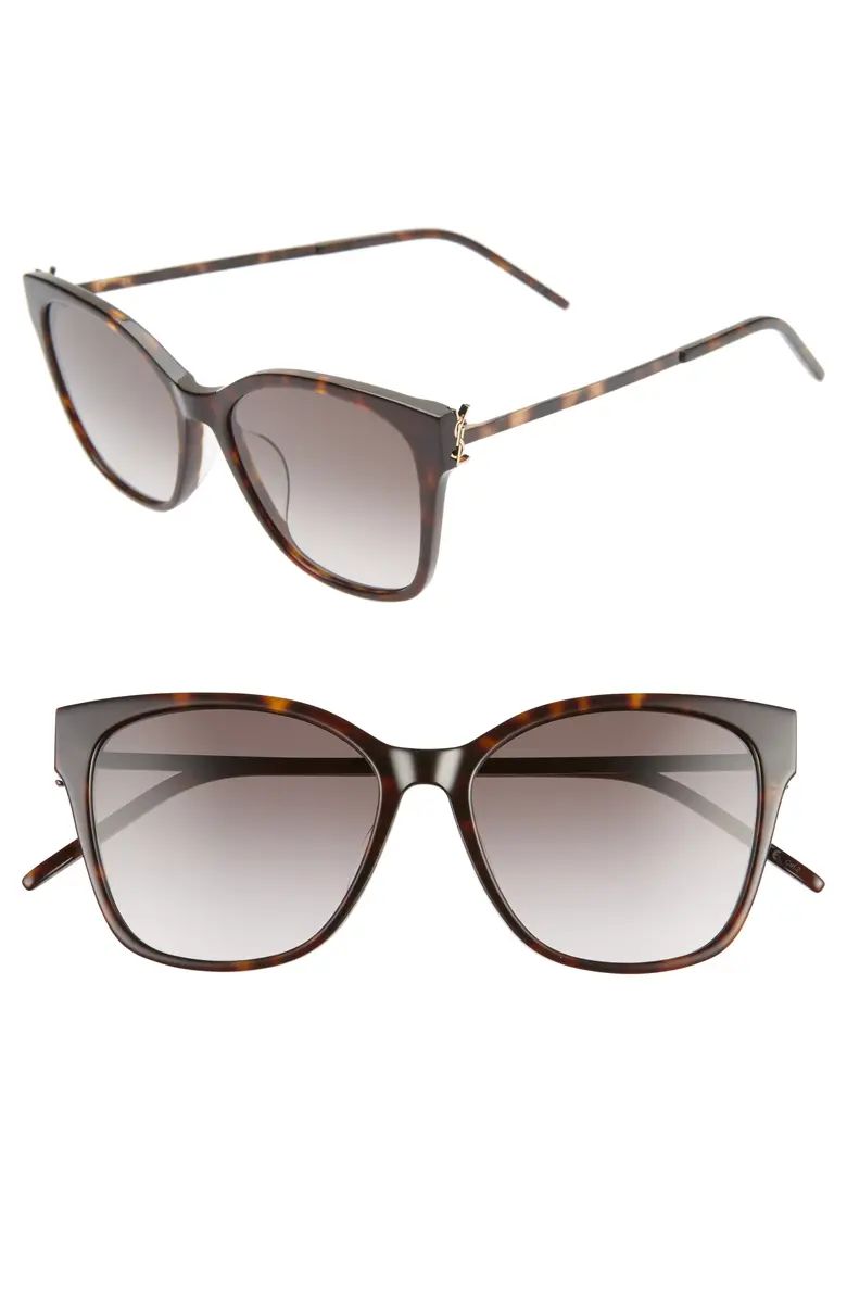 56mm Rectangular Sunglasses | Nordstrom