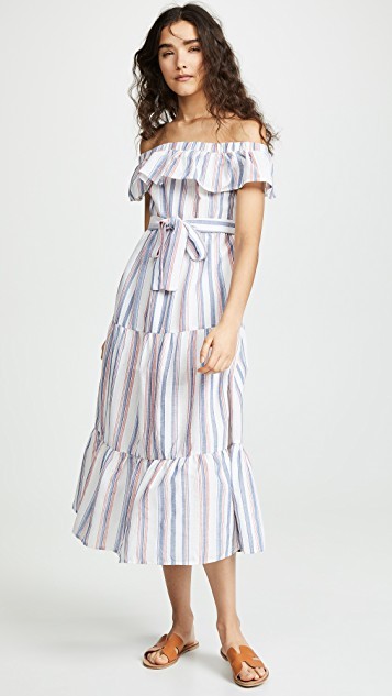 ENGLISH FACTORY
                
            

    Off Shoulder Striped Dress | Shopbop