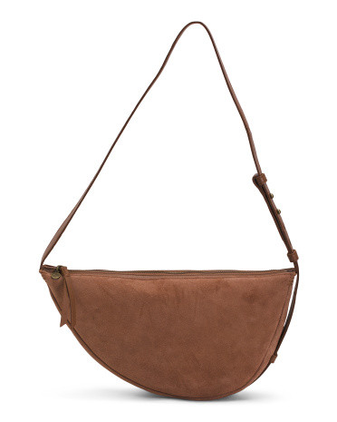 Suede Tess Large Convertible Sling Crossbody | TJ Maxx