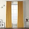 VPYC-179760-96 Heritage Plush Velvet Curtain, 50 x 96, Aztec Gold | Amazon (US)