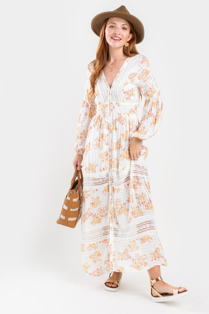 Luelle Floral Maxi Dress | Francesca’s Collections